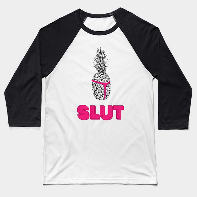 Slut | Brooklyn 99 Baseball T-Shirt by cats_foods_tvshows